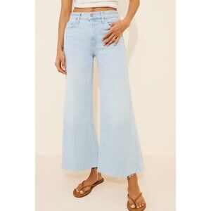 MOTHER Women's The Twister Ankle Fray Jeans Size 30 In Denim Light